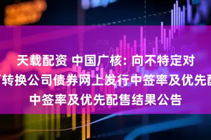 天载配资 中国广核: 向不特定对象发行A股可转换公司债券网上发行中签率及优先配售结果公告