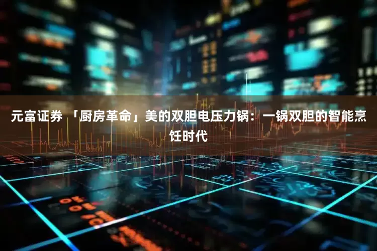 元富证券 「厨房革命」美的双胆电压力锅：一锅双胆的智能烹饪时代